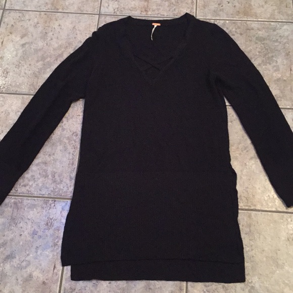 Free People Crisscross Tunic Sweater - Picture 3 of 7